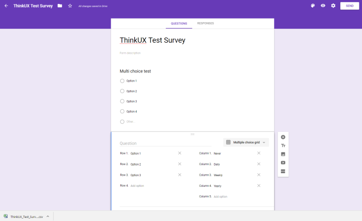 Google Forms Add Question